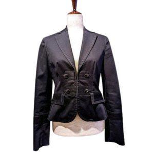 Ann Taylor Loft Felt Applique Tuxedo Style Blazer